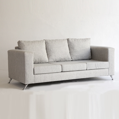Sillón de 3 cuerpos Barcelona tapizado en chenille, lino o pana
