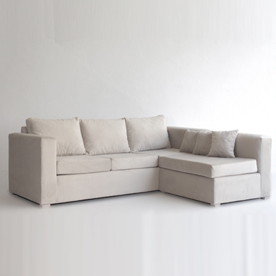 Sillón esquinero Roma en eco cuero o chenille