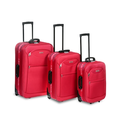 Tus viajes todo terreno! Set de 3 valijas semirrígidas con ruedas tractor  premium modelo 600-P. Envíos a todo el país | Compunera